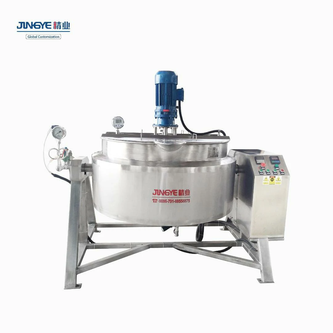 Tiltable jacketed kettle