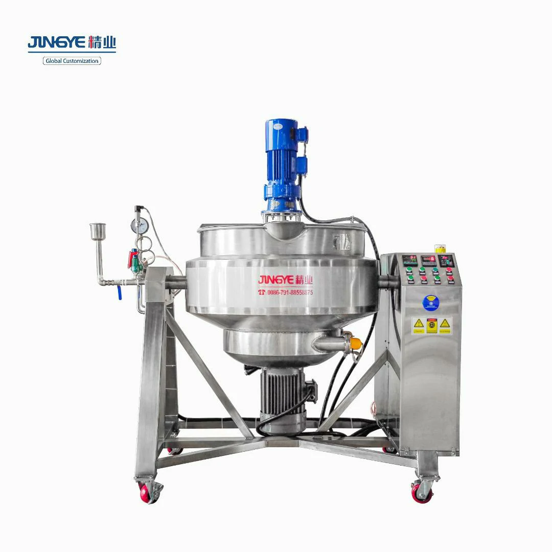 Tiltable jacketed kettle